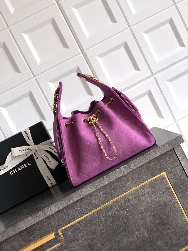 CC original suede 25 small handbag AS5293 purple
