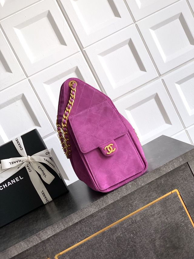 CC original suede 25 small handbag AS5293 purple