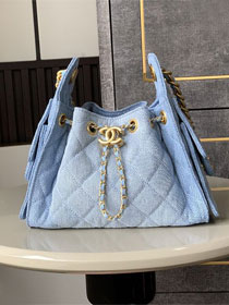 CC original denim 25 mini handbag AS5631 blue
