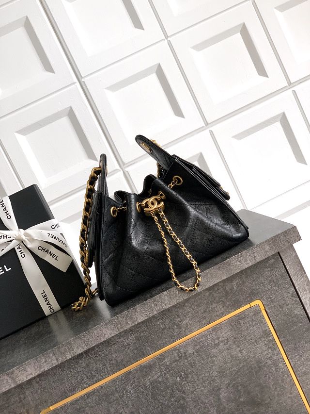 CC original grained calfskin 25 mini handbag AS5631 black