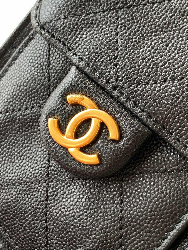 CC original grained calfskin 25 mini handbag AS5631 black