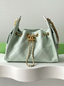 CC original grained calfskin 25 mini handbag AS5631 light green