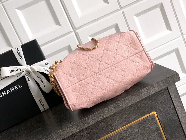 CC original grained calfskin 25 mini handbag AS5631 pink