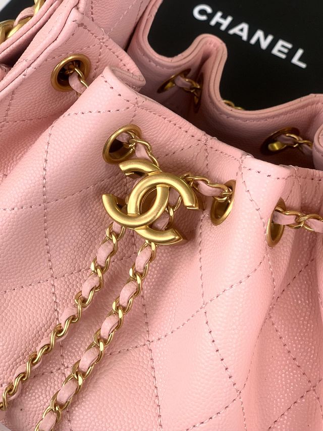 CC original grained calfskin 25 mini handbag AS5631 pink