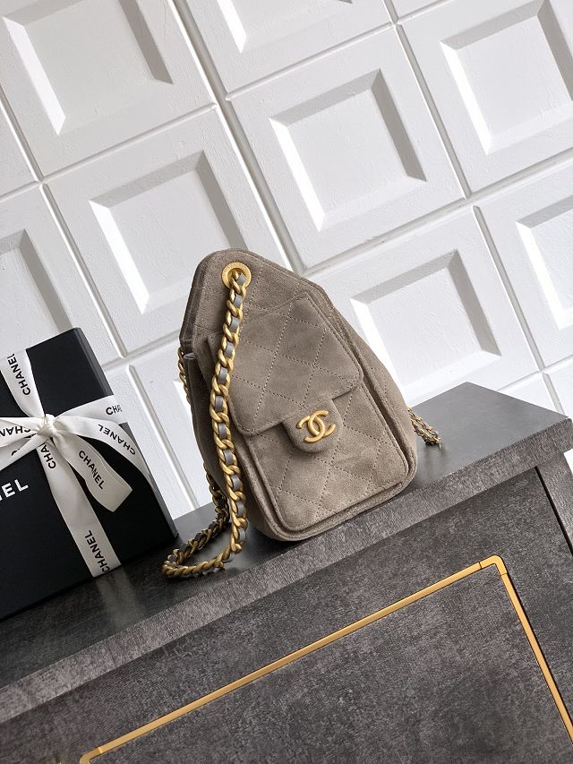CC original suede 25 mini handbag AS5631 grey