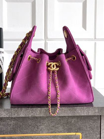CC original suede 25 mini handbag AS5631 purple