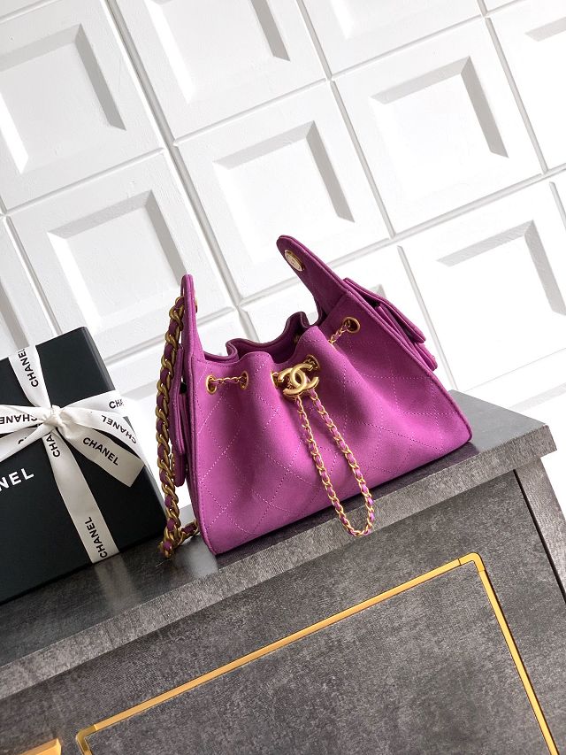 CC original suede 25 mini handbag AS5631 purple