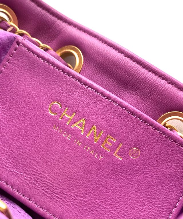 CC original suede 25 mini handbag AS5631 purple