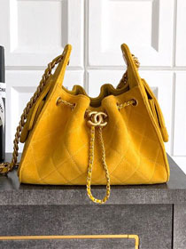 CC original suede 25 mini handbag AS5631 yellow