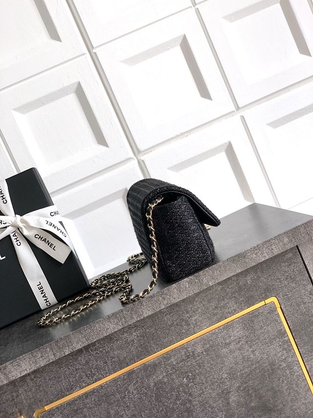 CC original tweed mini flap bag AS5279 black