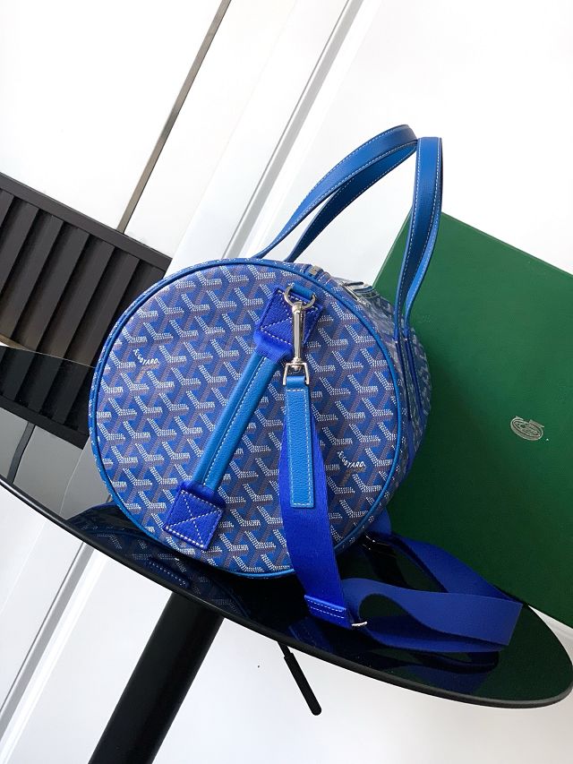 Goyard original canvas barrel 40 sports bag GY0124 blue