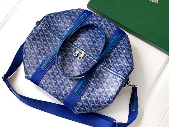 Goyard original canvas barrel 40 sports bag GY0124 blue