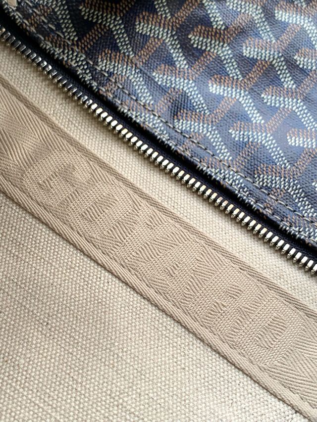 Goyard original canvas barrel 40 sports bag GY0124 dark blue