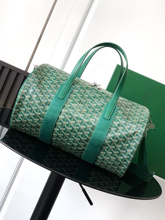 Goyard original canvas barrel 40 sports bag GY0124 green