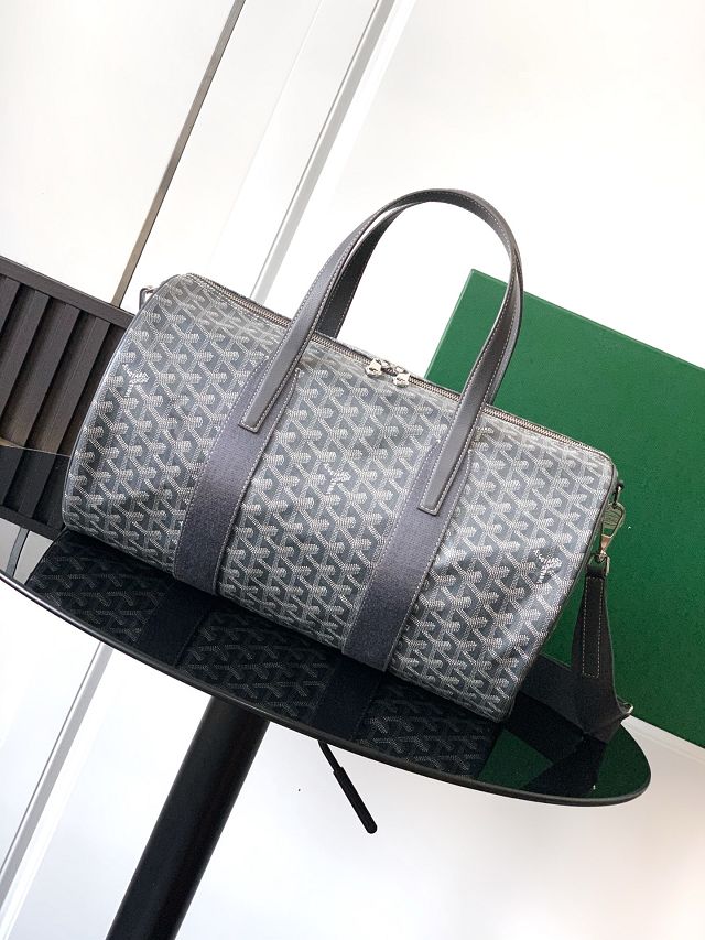 Goyard original canvas barrel 40 sports bag GY0124 grey