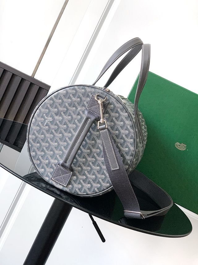 Goyard original canvas barrel 40 sports bag GY0124 grey