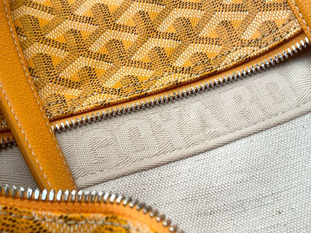 Goyard original canvas barrel 40 sports bag GY0124 yellow