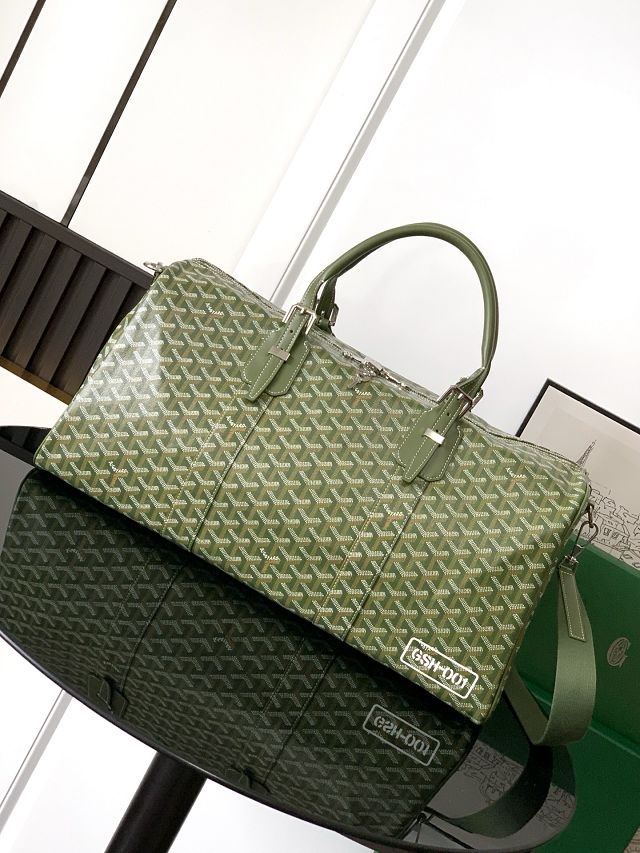 Goyard original canvas boston 50 bag GY0097 khaki
