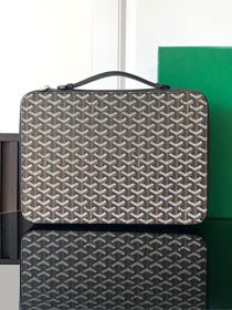 Goyard original canvas compagnon universel A4 bag GY0123 black