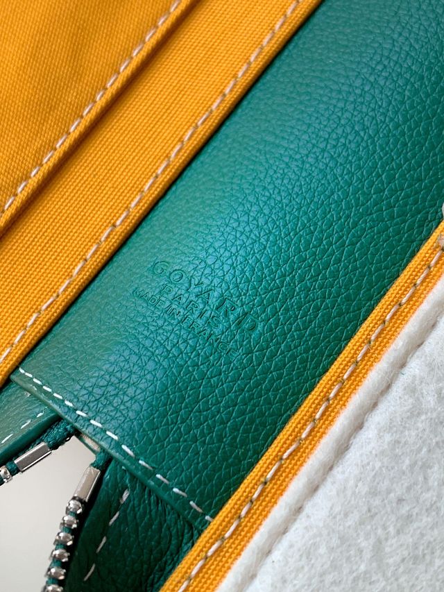 Goyard original canvas compagnon universel A4 bag GY0123 green