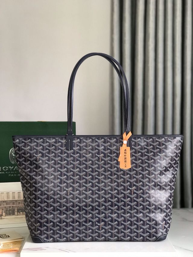 Goyard original canvas artois mm handbag GY0130 dark blue