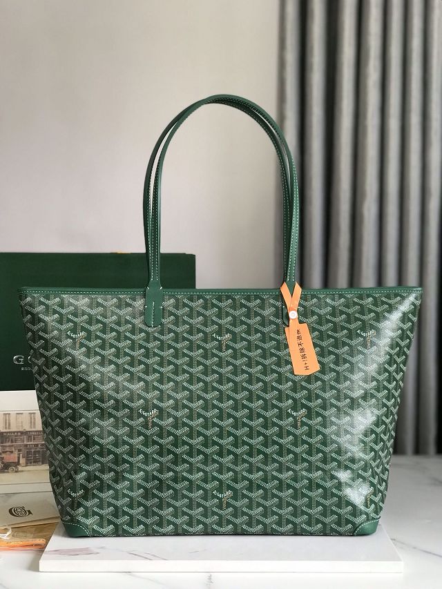 Goyard original canvas artois mm handbag GY0130 green