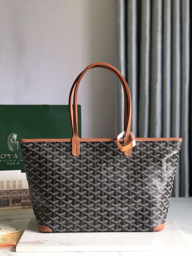Goyard original canvas artois pm handbag GY0128 brown