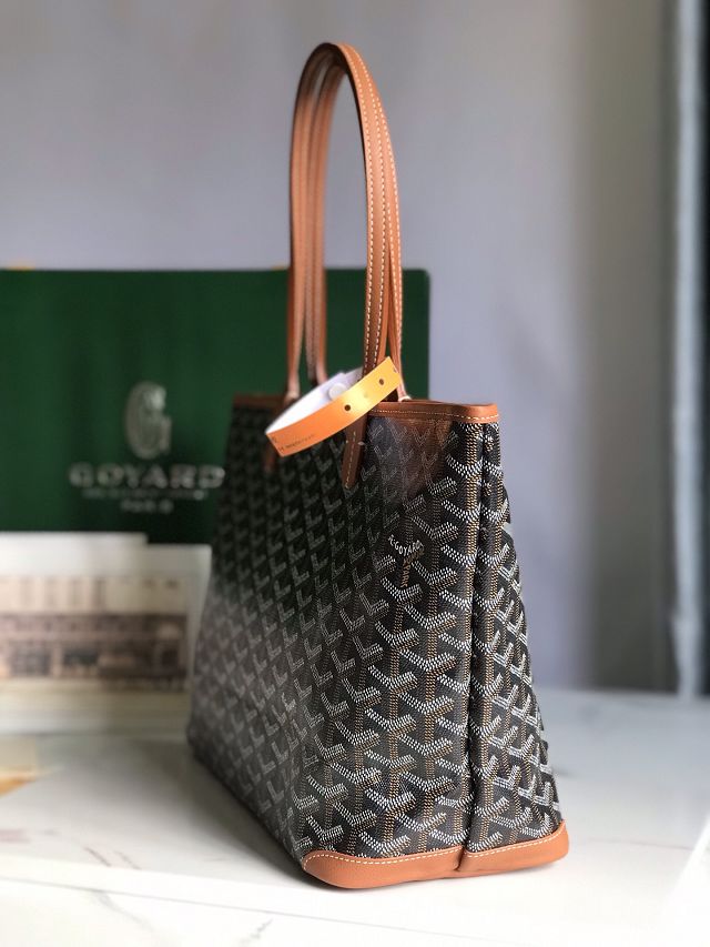 Goyard original canvas artois pm handbag GY0128 brown