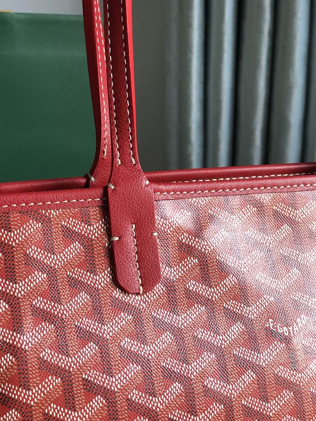 Goyard original canvas artois pm handbag GY0128 red