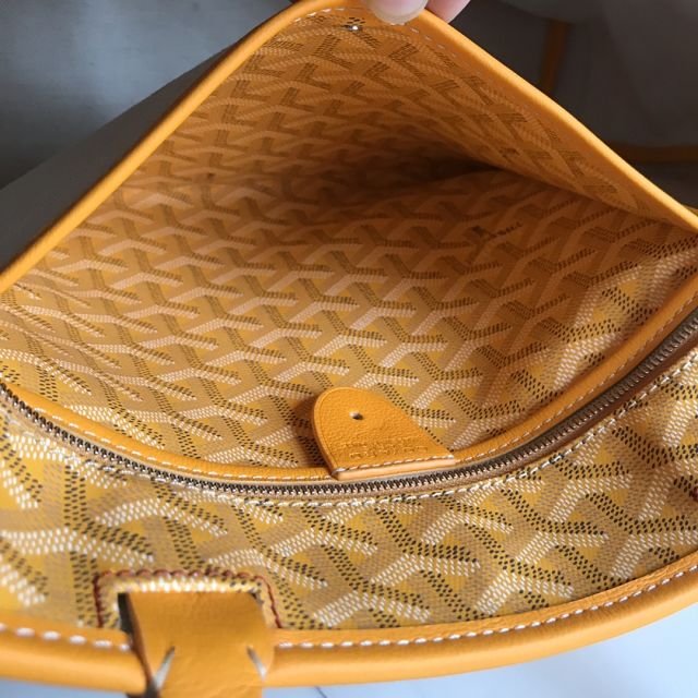 Goyard original canvas artois pm handbag GY0128 yellow