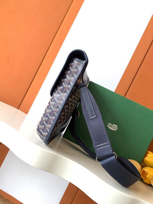 Goyard original canvas coursier messenger bag GY0126 dark blue