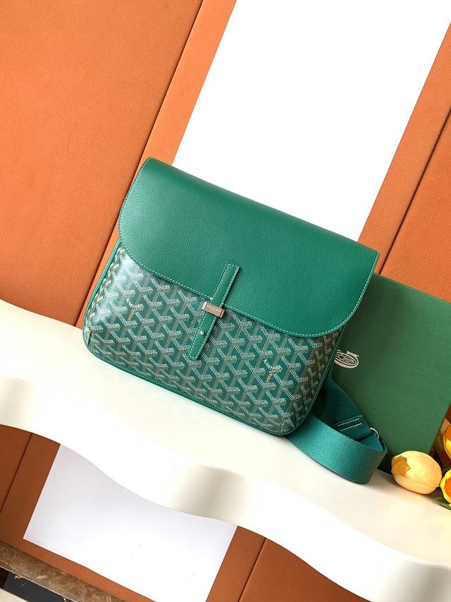 Goyard original canvas coursier messenger bag GY0126 green