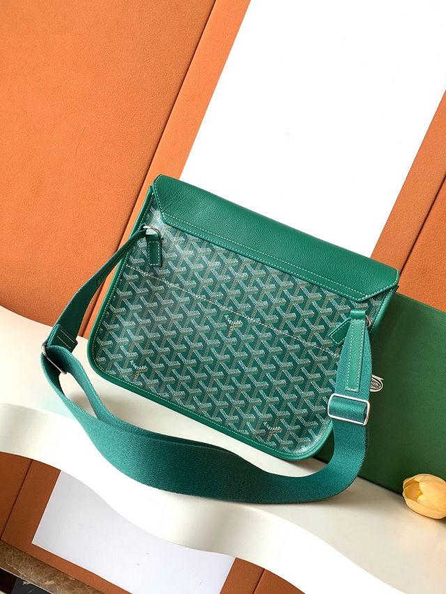Goyard original canvas coursier messenger bag GY0126 green