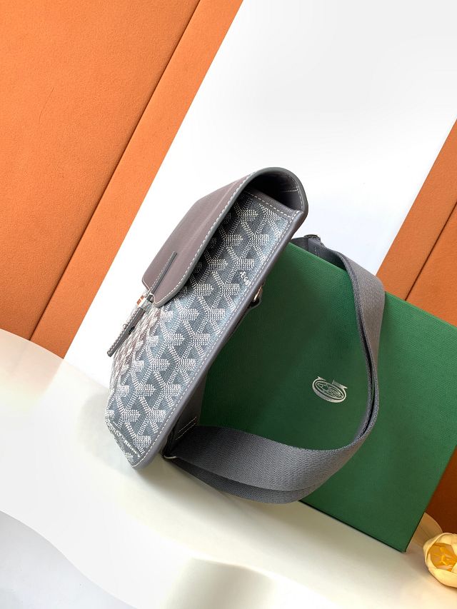 Goyard original canvas coursier messenger bag GY0126 grey