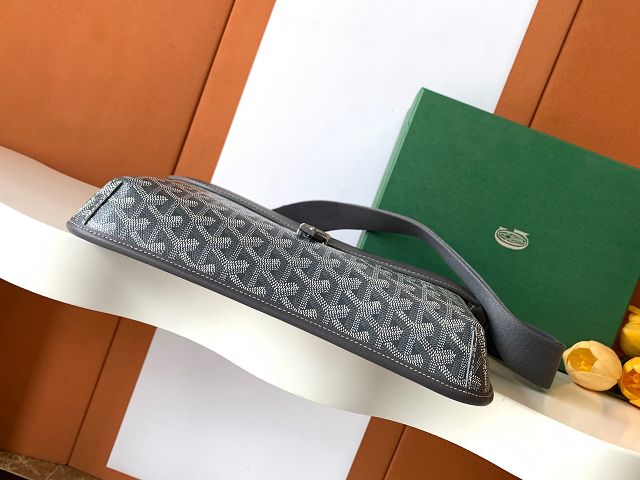 Goyard original canvas coursier messenger bag GY0126 grey