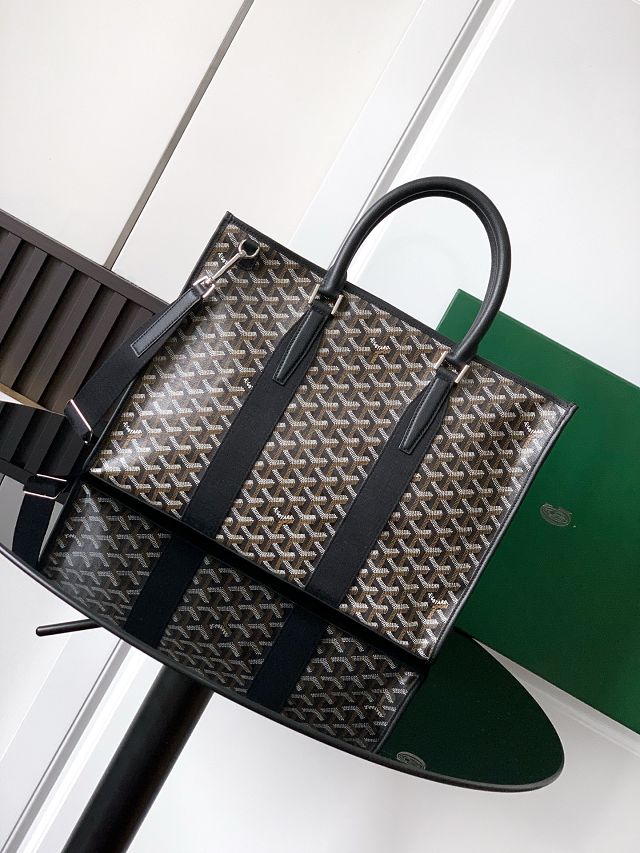 Goyard original canvas morvan document case GY0125 black