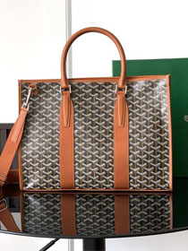 Goyard original canvas morvan document case GY0125 brown