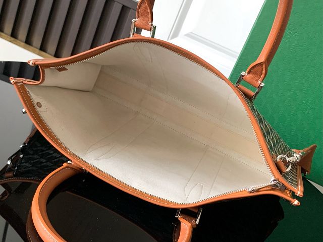 Goyard original canvas morvan document case GY0125 brown