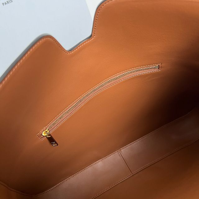 Celine original calfskin medium camille 16 soft bag 119563 brown