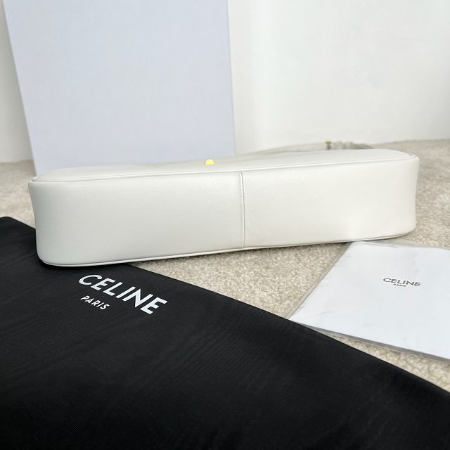 Celine original calfskin medium camille 16 soft bag 119563 white