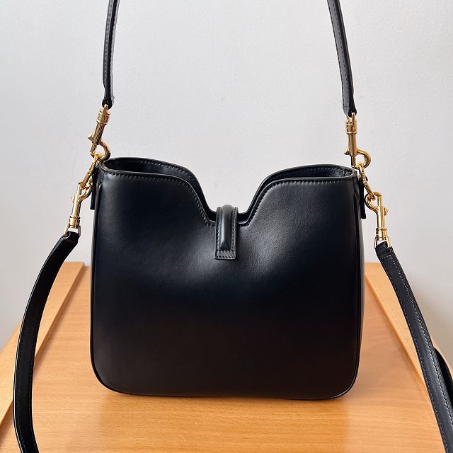 Celine original calfskin small camille 16 soft bag 120693 black