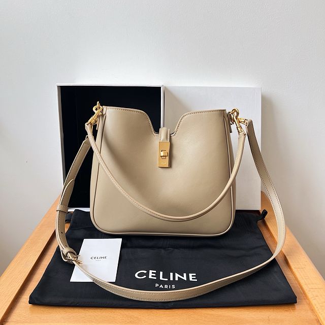 Celine original calfskin small camille 16 soft bag 120693 ivory