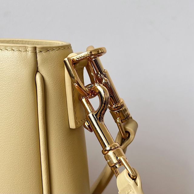 Celine original calfskin small camille 16 soft bag 120693 light yellow