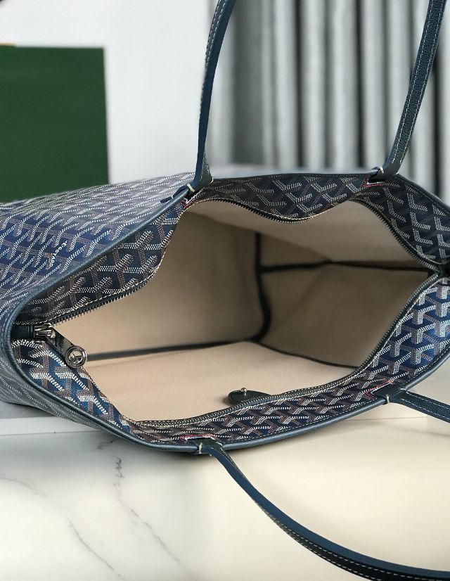 Goyard original canvas artois mm handbag GY0130 pearly blue