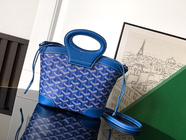 Goyard original canvas beluga mini bag GY0132 blue