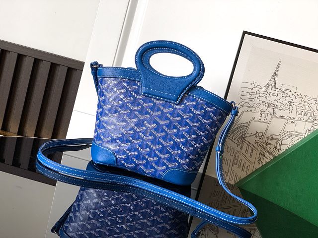 Goyard original canvas beluga mini bag GY0132 blue