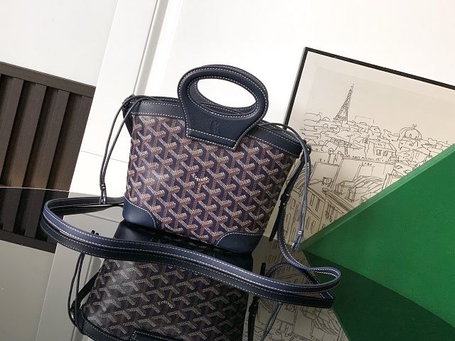 Goyard original canvas beluga mini bag GY0132 dark blue
