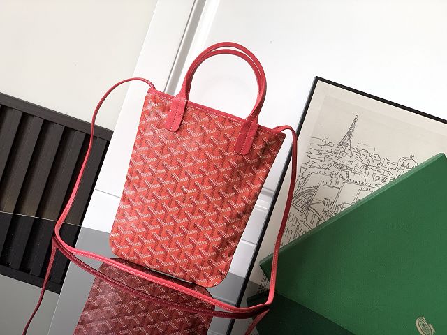 Goyard original canvas poitiers pm bag GY0131 fuchsia