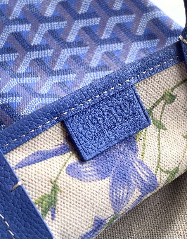 Goyard original canvas poitiers pm bag GY0131 iris