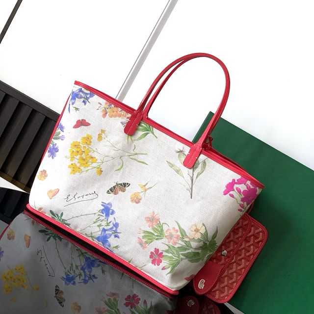 Goyard original canvas saint louis PM bag GY0082 fuchsia